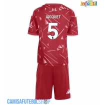 Camisa de time de futebol Liverpool Jeremy Jacquet #5 Replicas 1º Equipamento Infantil 2026-27 Manga Curta (+ Calças curtas)